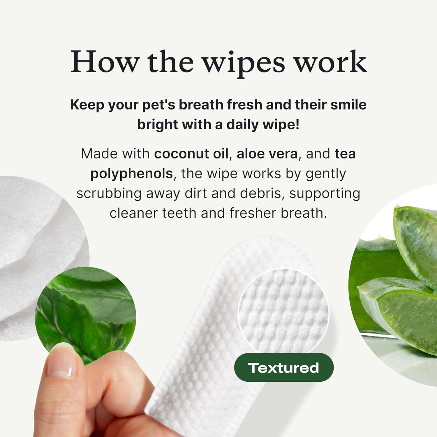 imagePetLab Co Dental Finger Wipes Easy to Use Dog amp Cat Teeth Cleaner Freshens Breath amp Provides A Thorough Clean Supports Overall Oral Hygiene Alcohol amp Fragrance Free Packaging May Vary