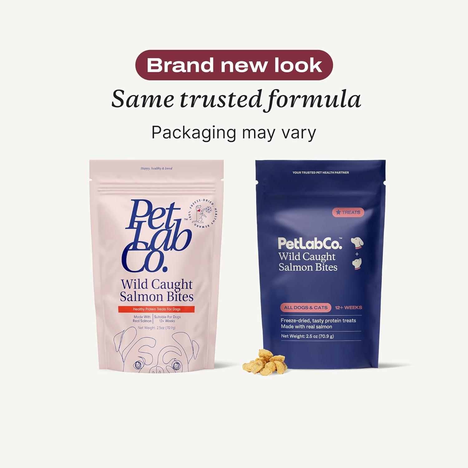 imagePetlab Co Wild Caught Salmon FreezeDried Dog Treats Support Overall Skin Health with Healthy Dog Treats Packed with Beneficial Fatty Acids Vitamins amp Minerals Packaging May VaryWild Caught Salmon