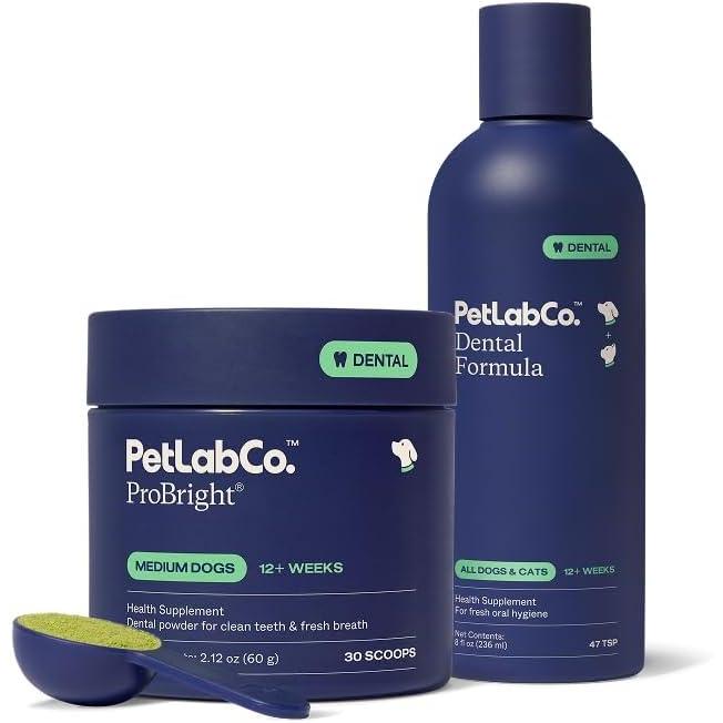 imagePetLab Co  Fresh Breath Bundle Dental Powder for an Effortless Deep Clean in 1 Scoop for Medium Dogs amp Dog Mouthwash to Support Overall Oral Hygiene  Easy to Use  Innovative Formulas