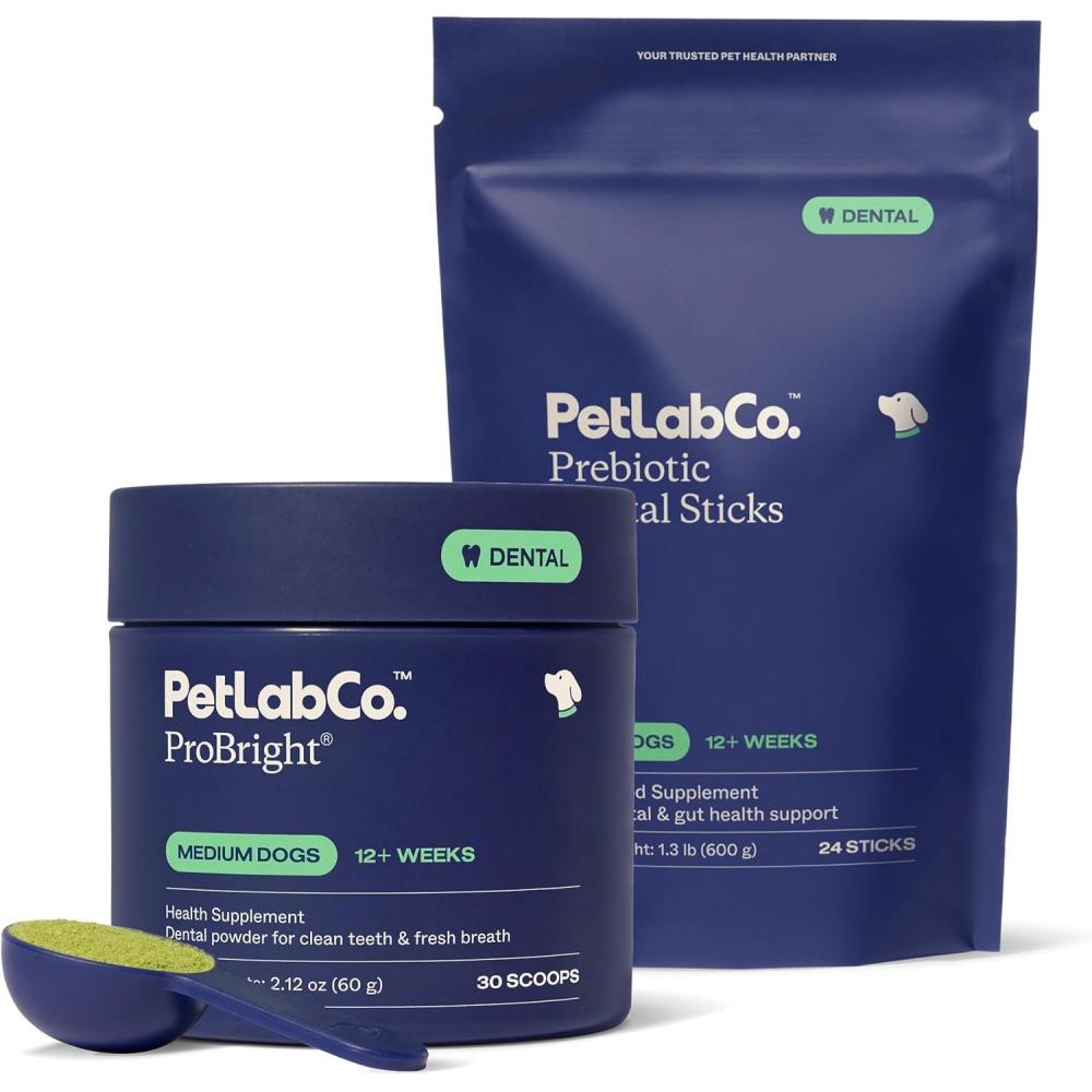 imagePetLab Co Total Teeth Care Bundle Dental Powder for an Effortless Deep Clean in 1 Scoop for Medium Dogs amp Dental Chews Target Dirt amp Tartar BuildUp Easy to Use
