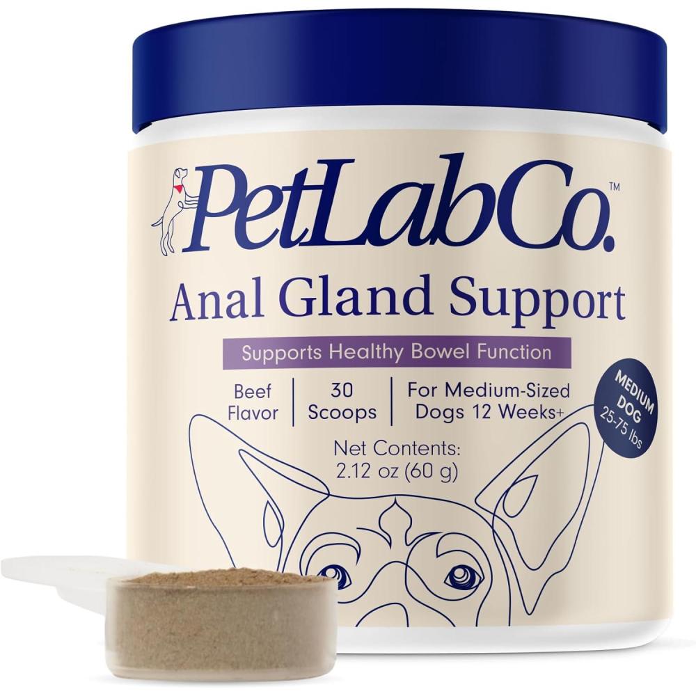 imagePetLab Co Anal Gland Support Tailored Powder Supports Anal Gland Health and Optimizes Stool Consistency Easy to Use Helps Target Scooting amp Fishy Rears for Medium DogsMedium Dogs