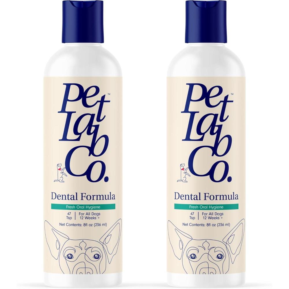 imagePetLab Co Cat and Dog Dental Formula Keep Dog Breath Fresh and Teeth Clean Supports Gum Health Water Additive Dental Care Targets Tartar Packaging May Vary16 Fl Oz Pack of 1