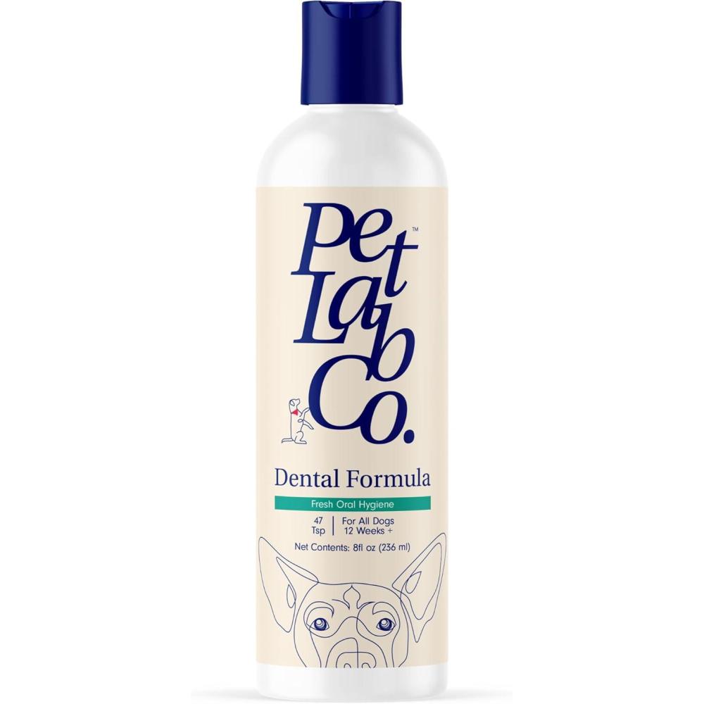 imagePetLab Co Cat and Dog Dental Formula Keep Dog Breath Fresh and Teeth Clean Supports Gum Health Water Additive Dental Care Targets Tartar Packaging May Vary8 Fl Oz Pack of 1