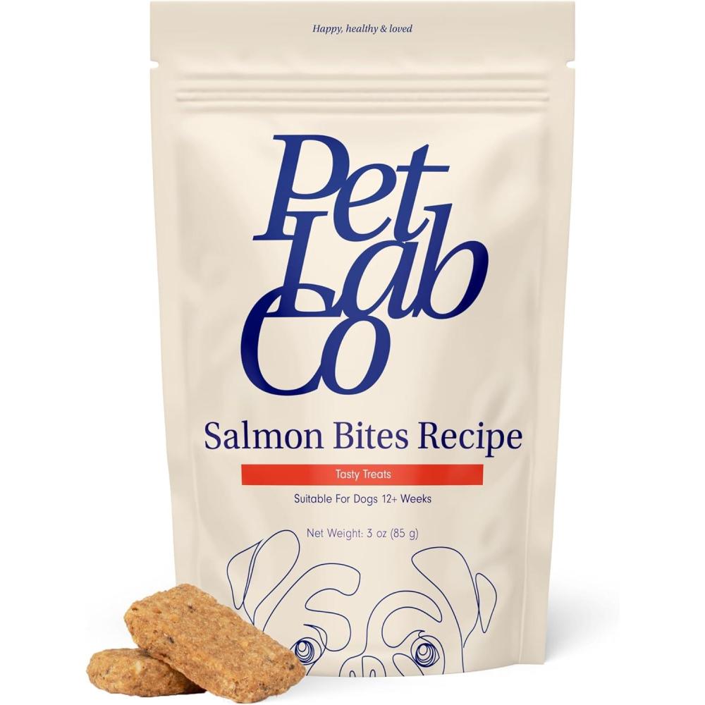 imagePetLab Co Salmon Bites for Dogs  Rich in Beneficial Fatty Acids Vitamins amp Minerals  Premium Salmon Dog Treats Your Pup Will Drool Over  Carefully Selected Ingredients  Delicious Reward