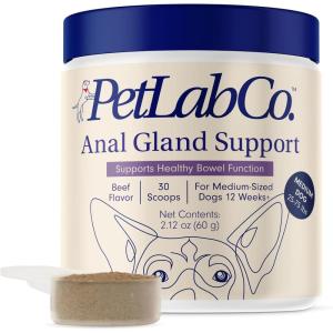 PetLab Co. Anal Gland Support Tailored Powder – Supports Anal Gland Health and Optimizes Stool Consistency – Easy to Use – Helps Target Scooting & Fishy Rears – for Medium Dogs(Medium Dogs)