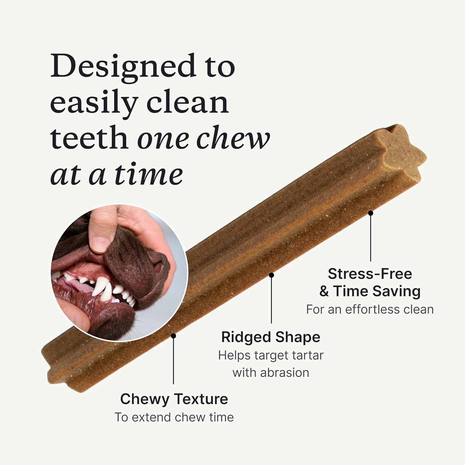 imagePetLab Co Dental Sticks Dog Dental Chews Target Plaque amp Tartar BuildUp at The Source Designed to Maintain Your Dogs Oral Health Keep Breath Fresh and Provide Digestive Help 24 SticksPrebiotic