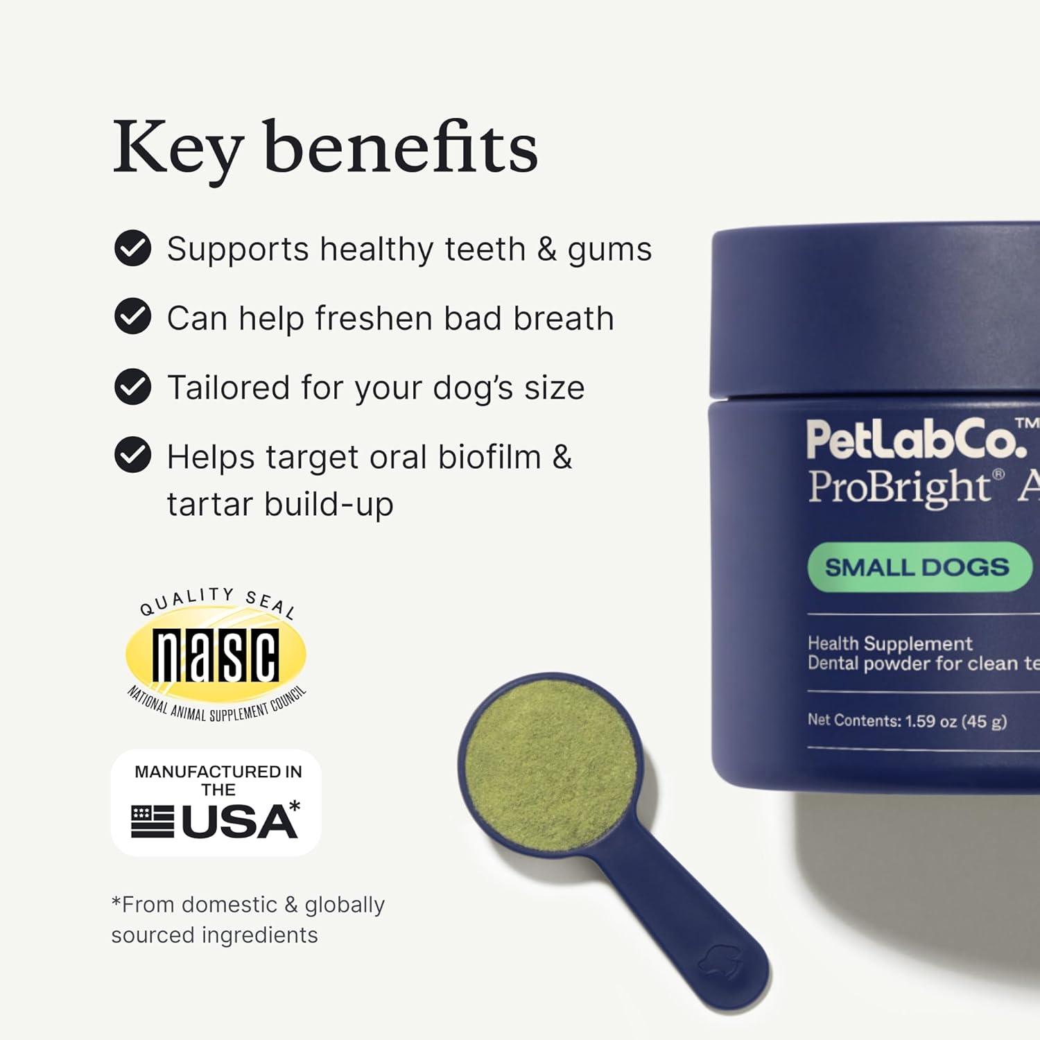 imagePetLab Co Gut amp Breath Bundle Dental Powder for Fresh Breath in 1 Scoop for Small Dogs amp Salmon Dog Probiotics to Support a Healthy Gut Easy to Use Innovative Formulas