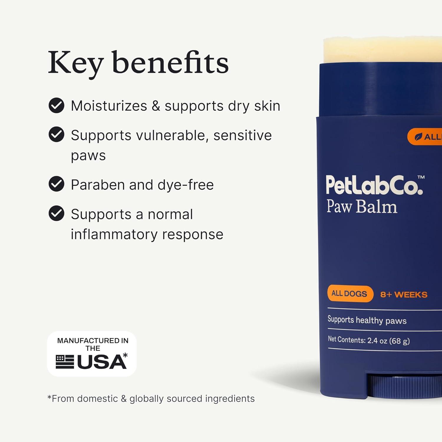 imagePetLab Co Paw amp Ear Bundle Support Ear Hygiene amp Health With Our Dog Ear Drops Expertly Formulated For Moisturized Healthy Ears 4 Ounces amp Dog Paw Balm To Support amp Moisturize Dry Paws 24 Ounce