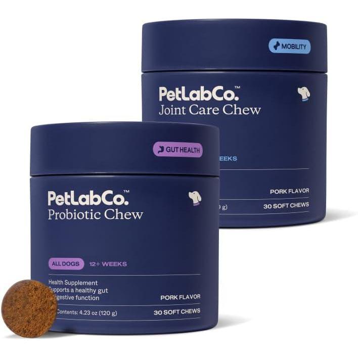 imagePetLab Co Mobility amp Gut Health Bundle Dog Probiotic for Gut Health Healthy Yeast Production amp Seasonal Allergies 30 Count amp Joint Supplement for Dogs Supporting Mobility amp Occasional Stiffness