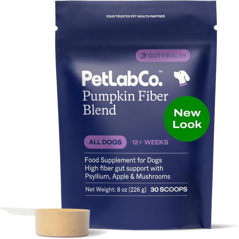 imagePetLab Co Pumpkin Fiber for Dogs  Dog Probiotics Powder  High Fiber Supplement with Pumpkin Apple Psyllium amp Mushrooms  Supports Digestion Gut Health amp Regular Bowel Movements  30 Scoops